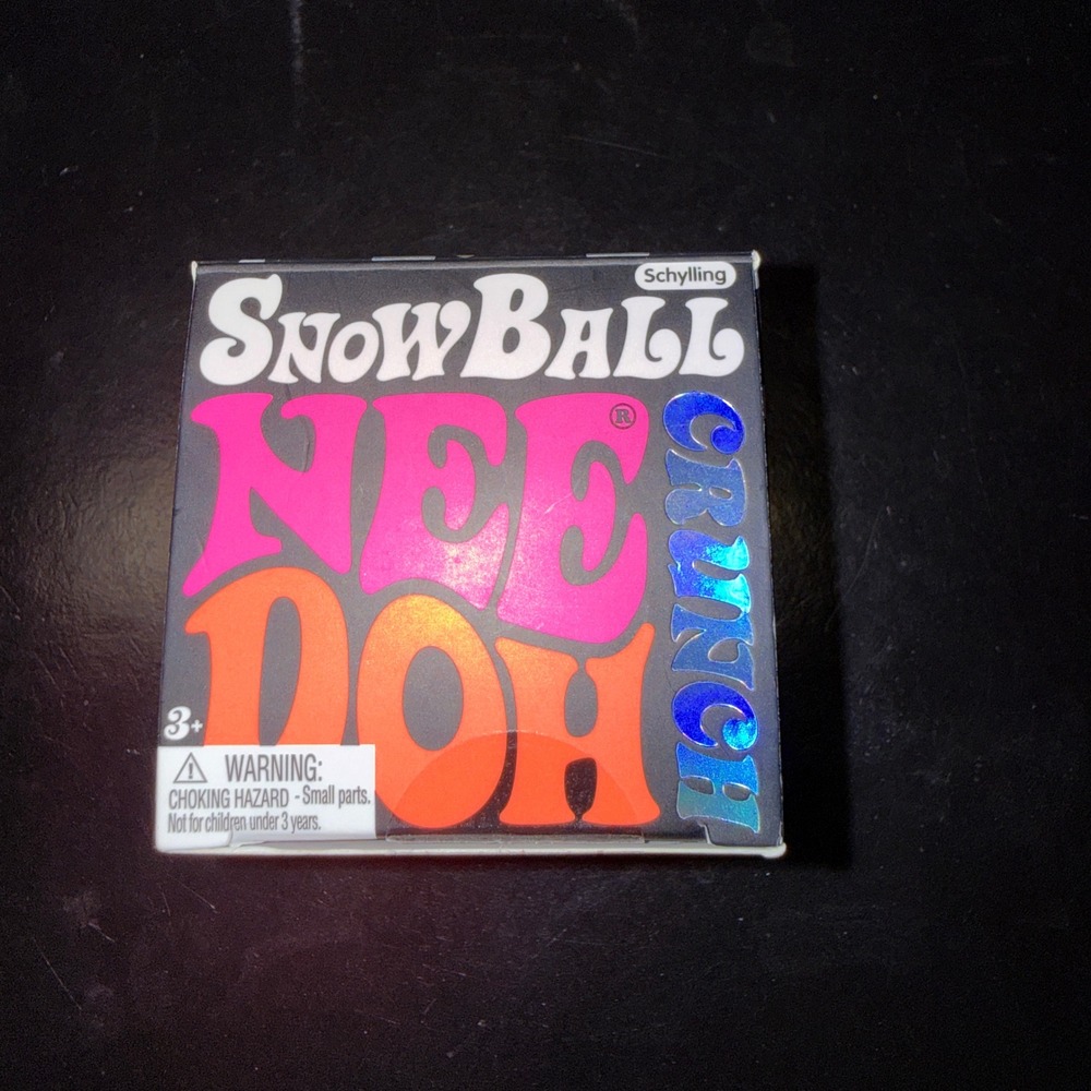 Schylling Snowball Crunch NeeDoh Crunchy Sensory Toy